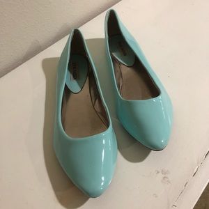 Turquoise Steve Madden flats